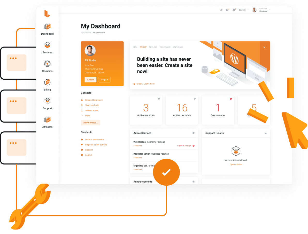 La potenza dell'hardware dedicato su una piattaforma di hosting intuitiva